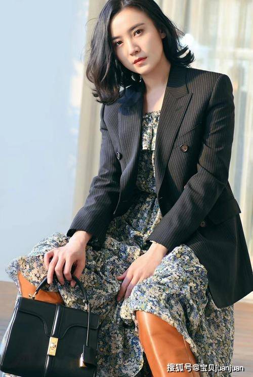 吊带 女人穿西装尽量别配衬衫，太土！学宋佳这么穿，高级更有女人味