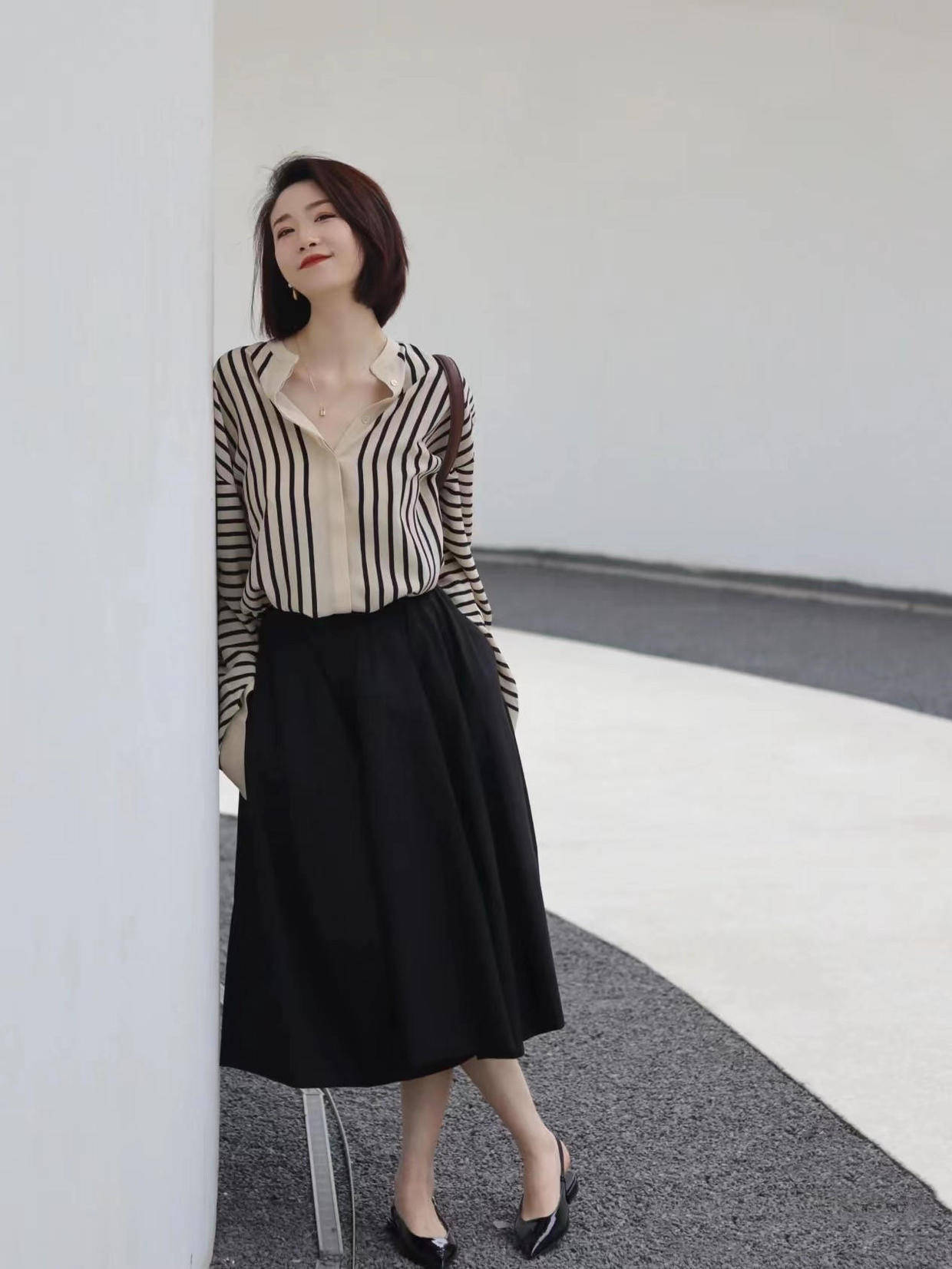 下半身 早春必备的“衬衫”穿搭，无论日常还是职场，照穿轻松打造高级感