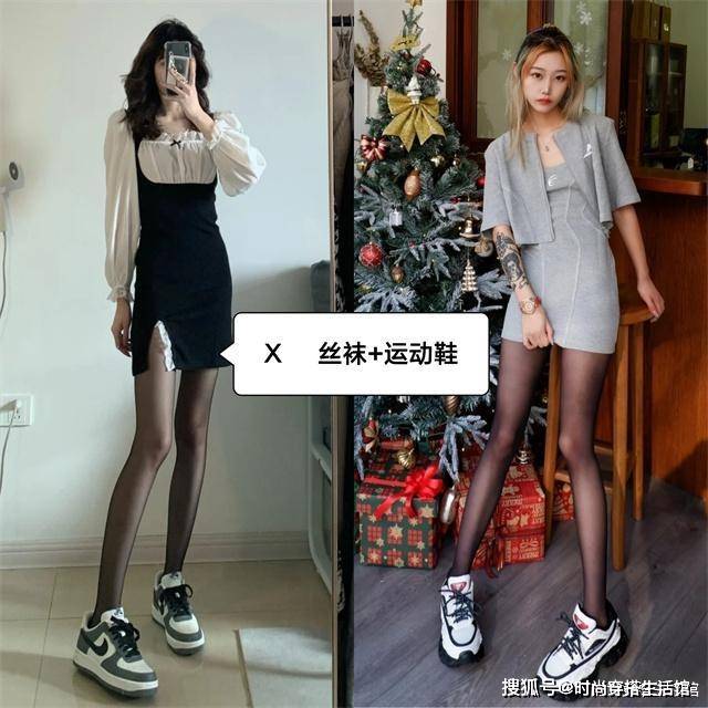 黑色 这是我见过最土的穿搭：丝袜+鞋子，阔腿裤+平底鞋，你中招了吗？