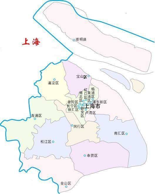 上海市各区划分图2021图片