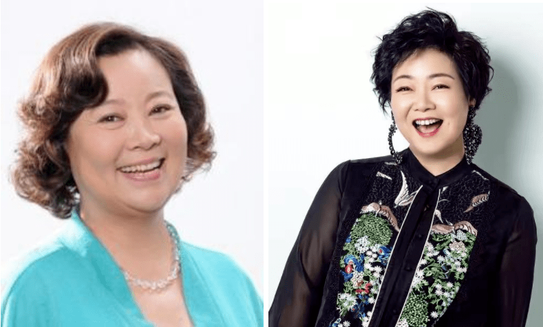 卷发53岁的萨日娜身材微胖也时髦，烫卷发穿长裙，妈妈们照着穿很优雅