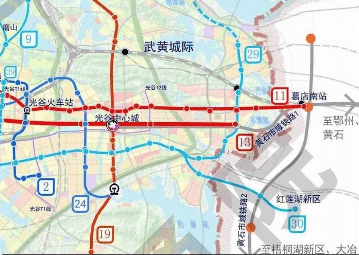 鄂州市地铁规划图图片