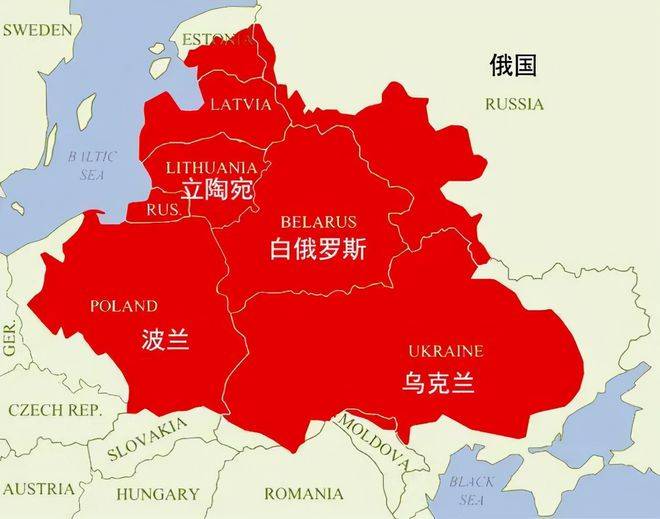 波兰王国地图图片
