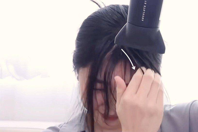 方法杨超越这人能处，有变美技巧她真分享，头发蓬松、刘海定型全搞定
