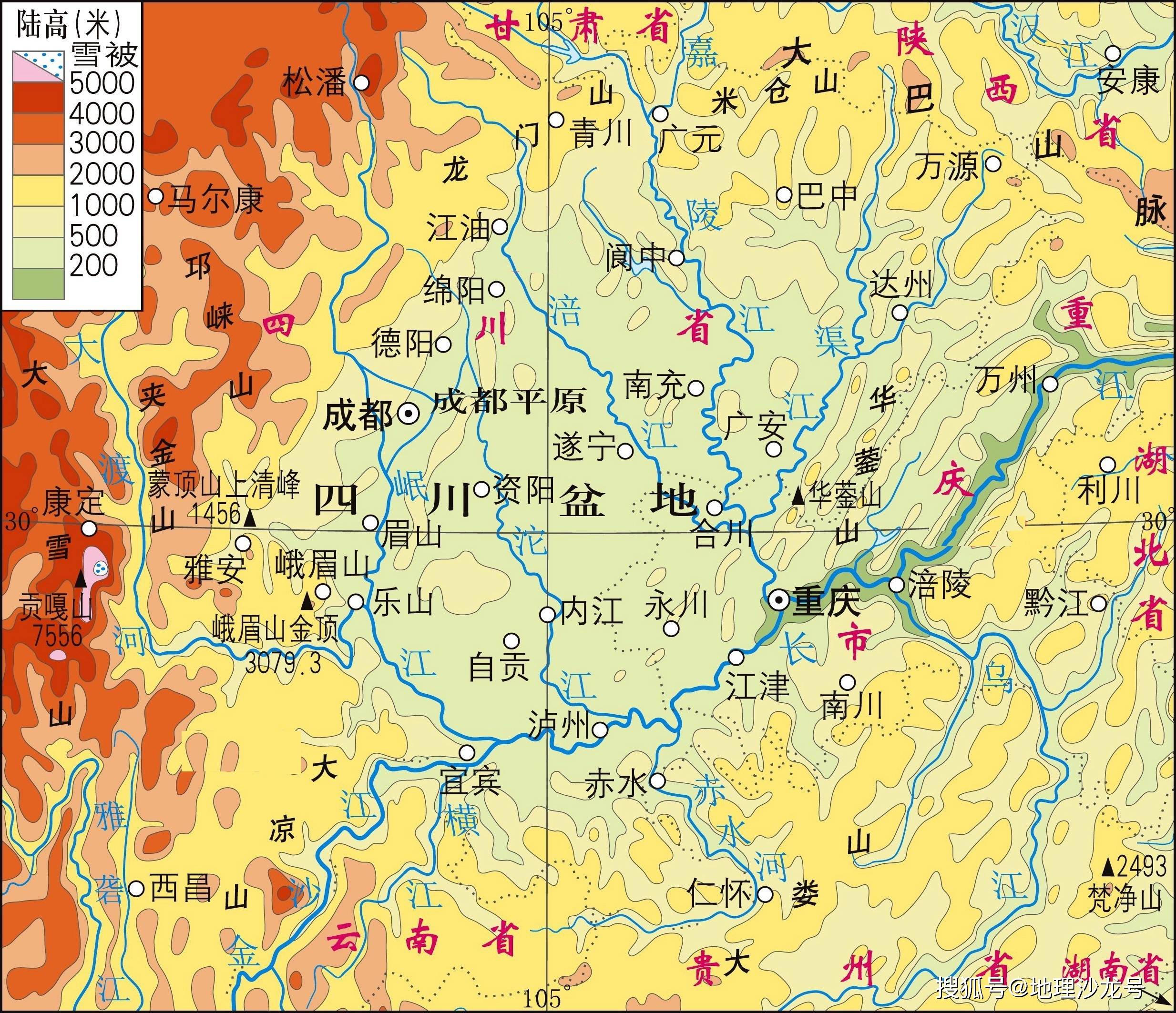 原創你知道我國哪幾個省區的省會城市位於北緯30緯線附近嗎