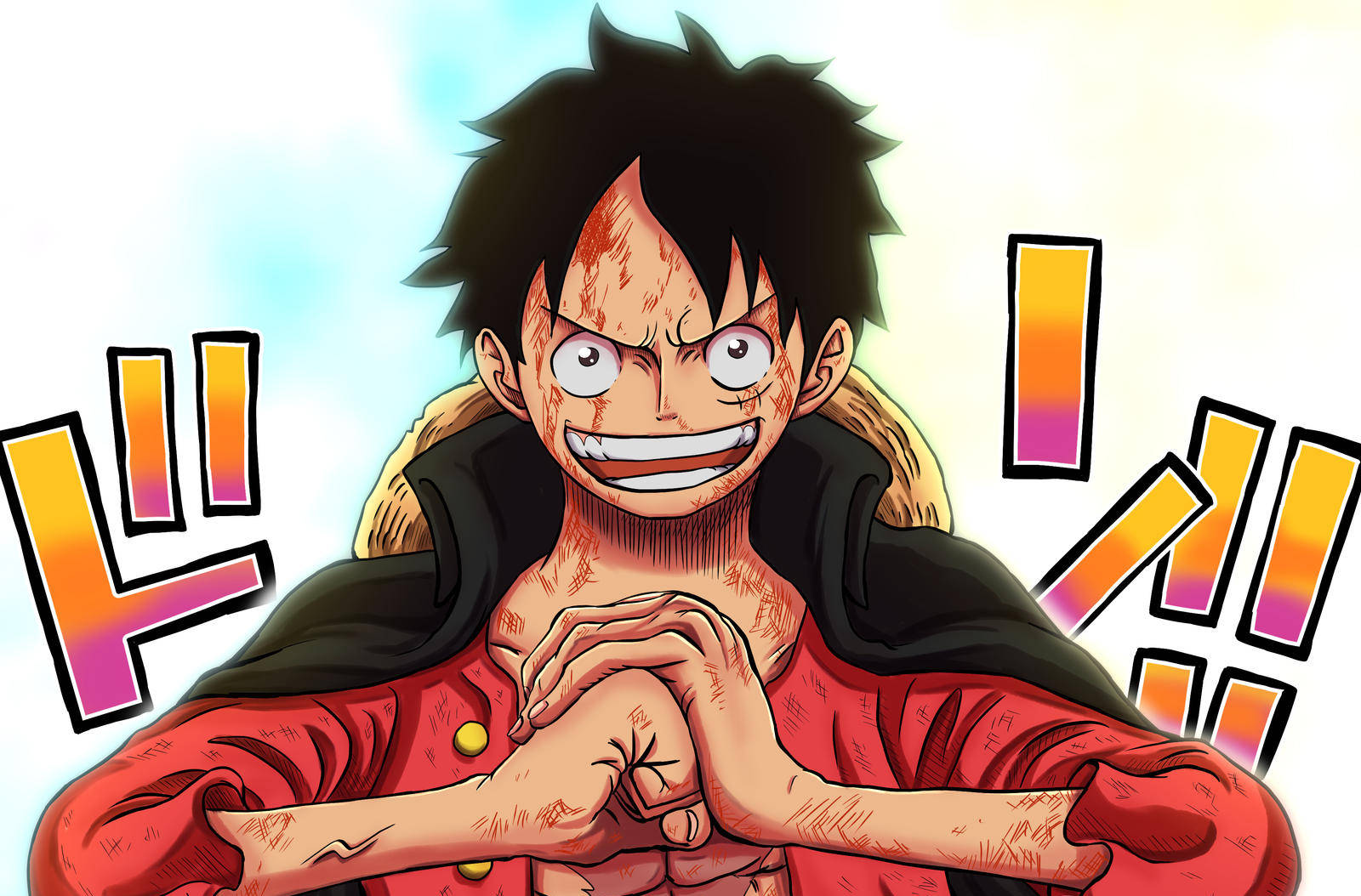 路飞每一次"白眼"都意味着实力大涨,凯多表示瑟瑟发抖_流樱_四皇_战斗