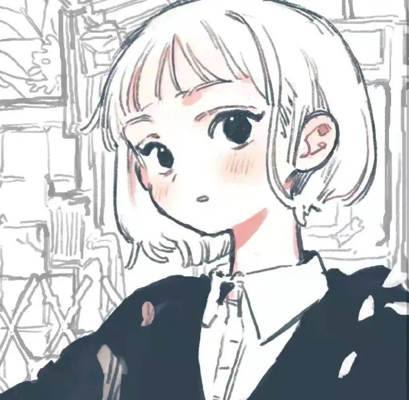 动漫头像一看就想保存的白色氛围感漫头