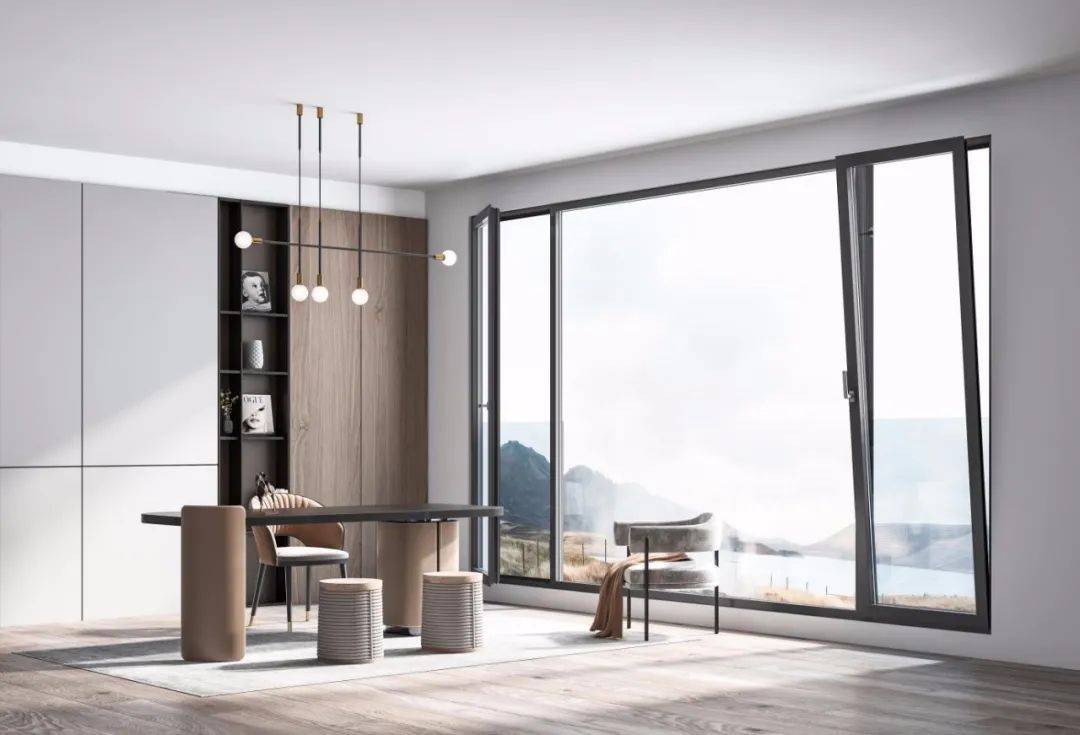 如此便多一些青绿摩格门窗