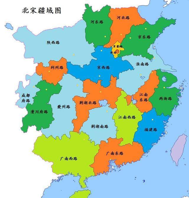 宋朝版图行政区划图片