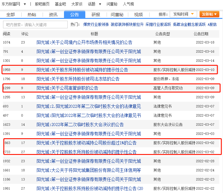 阳光城:接下来的每个月都有债务到期 阳光城:接下来的每个月都有债务到期
