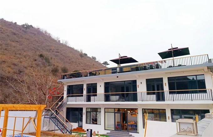 天津蓟州溶洞柒月乡宿深山里的独栋民宿茂密山林间为所欲为