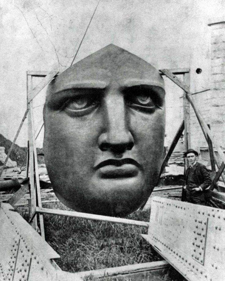 18 世纪80年代美国纽约自由女神像建造全过程实录