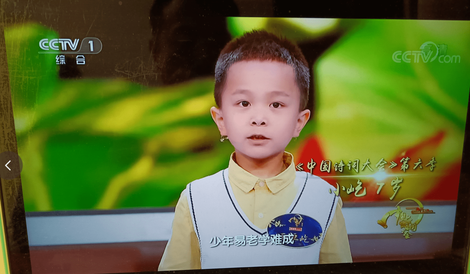 中国诗词大会第九场见证少年团王恒屹成长历程