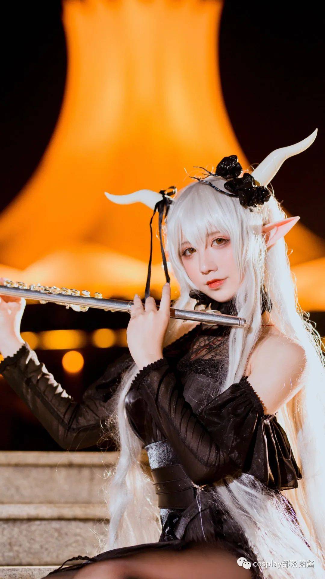 cos明日方舟长款礼服闪灵cos正片九曲