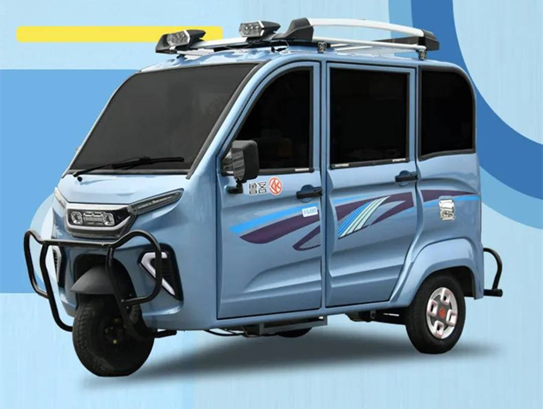 鲁客发布f600三轮乘用车可载6人搭载120ah电池续航超百公里