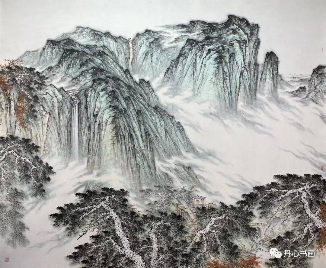 凝重雄浑拙朴华滋山水画家杨峰