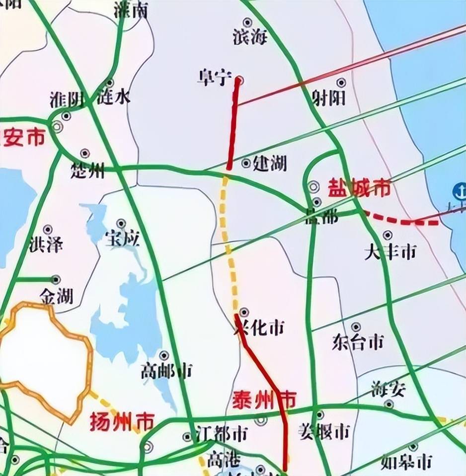 江苏这条高速连接苏中与苏北,打通断头路,遗憾的是仅双向4车道