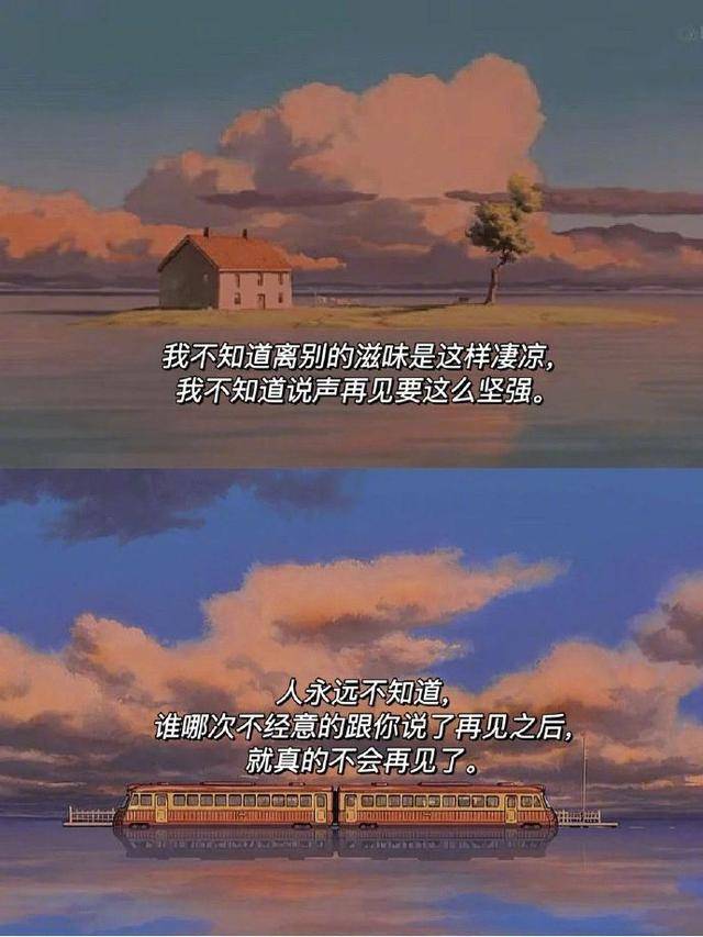 一定要珍惜每一次遇见,每一次都要好好说再见,因为人有旦夕祸福,说不