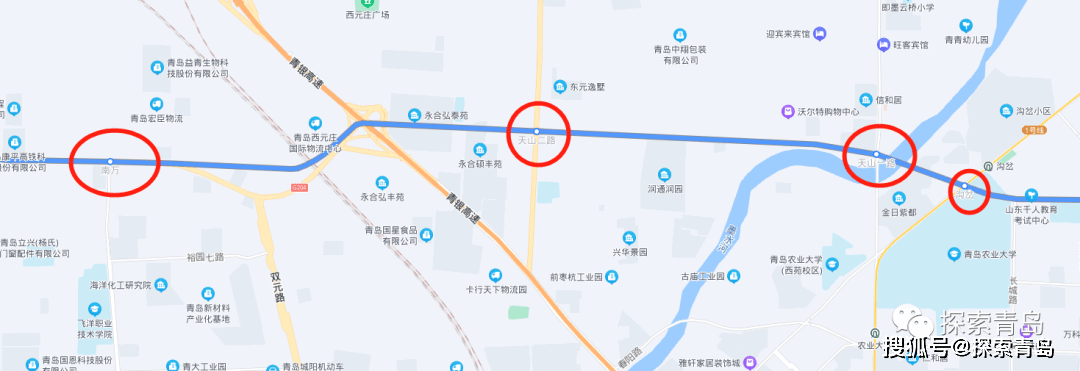重磅青岛地铁15号线首开工点确定体育馆站丹山站富锦路夏塔路先开工