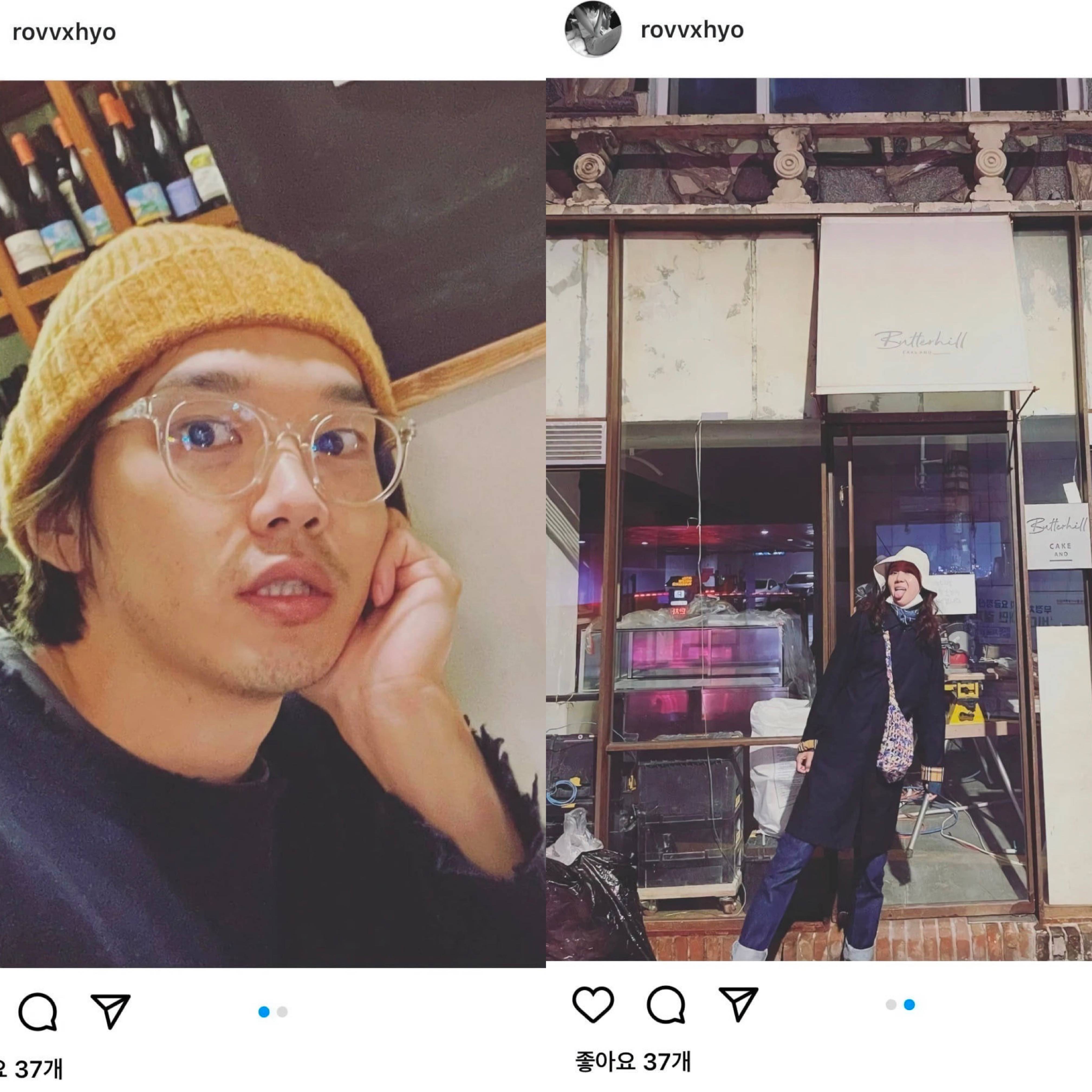 孙晓振有一次晒旅行照,手滑上传了与男友一起低调外出用餐的照片,随后