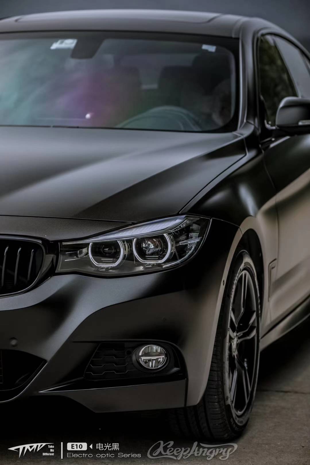 夜空里最闪耀的星tmd潮牌宝马3系gt电光黑改色膜