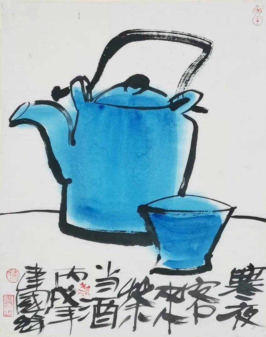 逸美術館吃茶去李靜觀茶禪一味彩墨繪畫作品