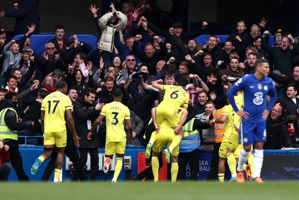 原创斯坦福桥惨案切尔西14布伦特福德1939年以来首次败给对手