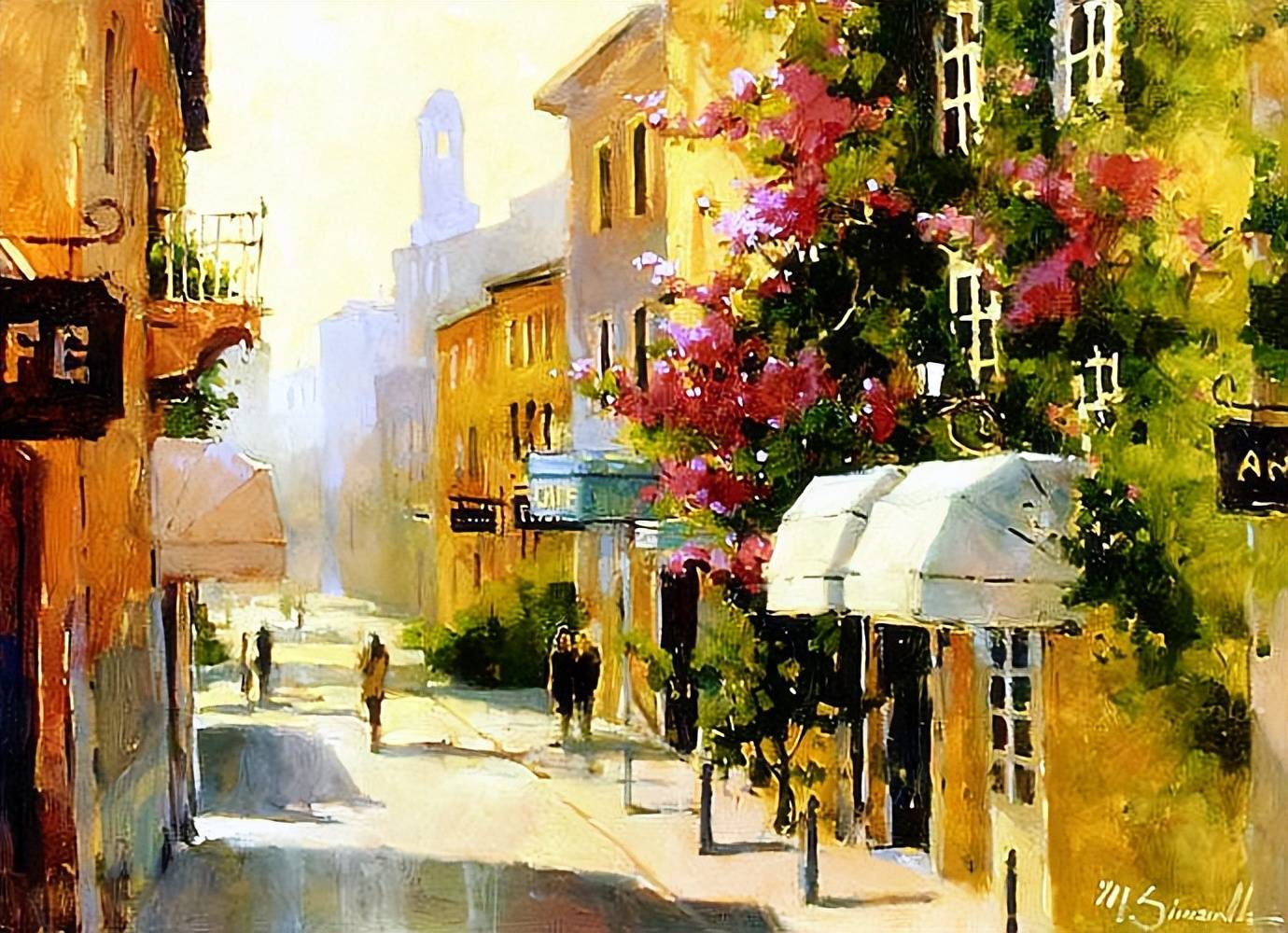 画家玛丽莲 希蒙得《超美的风景水彩画》_美国_油画_marilyn