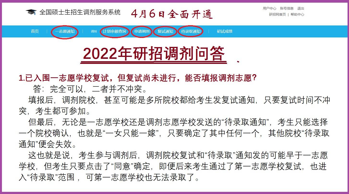 2022年研招调剂问答：修改调剂志愿后，还会收到前面院校的复试通知吗