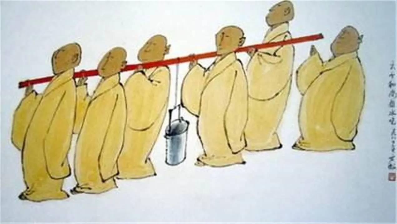 第三句"三人不抱树",这个也非常好理解,正所谓"一个合适挑水喝,两个