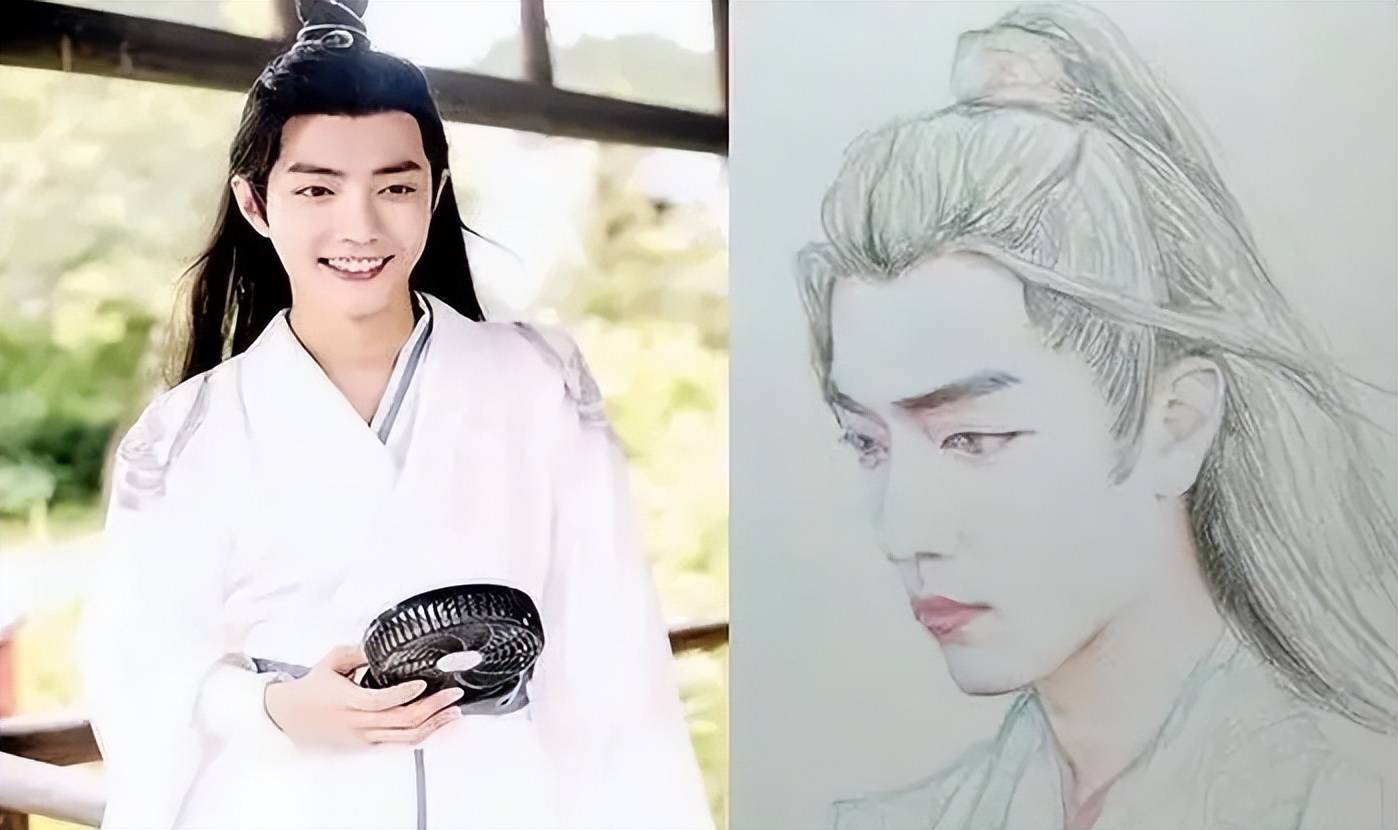 原创还我小岳岳美术生明星素描走红有的栩栩如生有的一言难尽