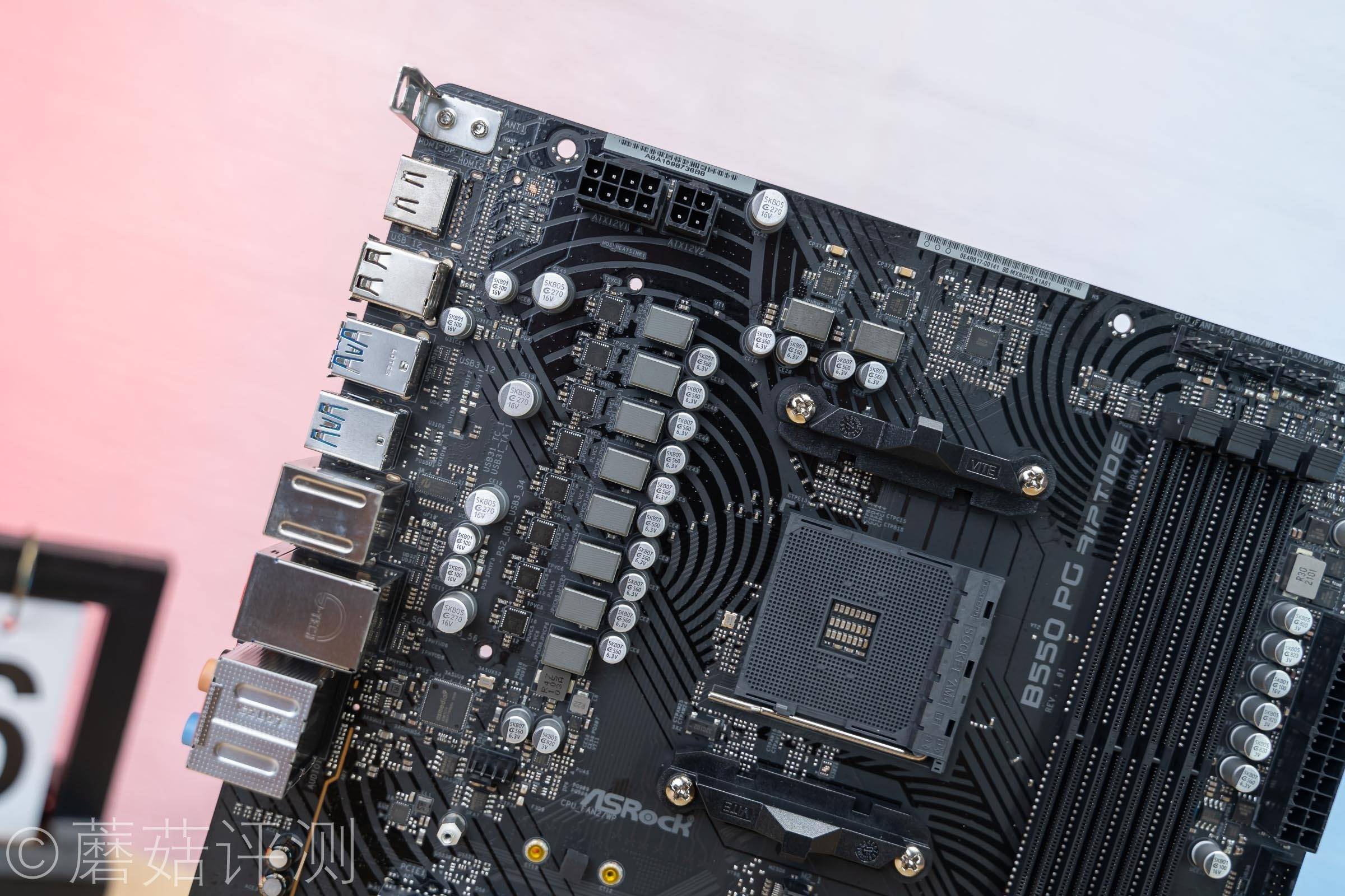 原创定位不高用料不俗华擎asrockb550pgriptide主板拆解评测