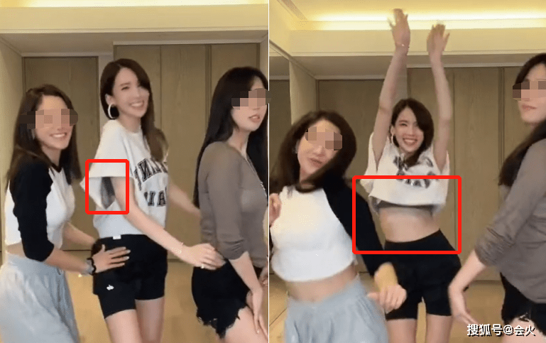 林志颖老婆豪宅内热舞动作太大露出内搭身材太瘦腰上骨头突出