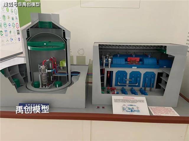 高温气冷堆核电厂模型-核能发电模型-压水堆核电站模型_华龙一_厂房