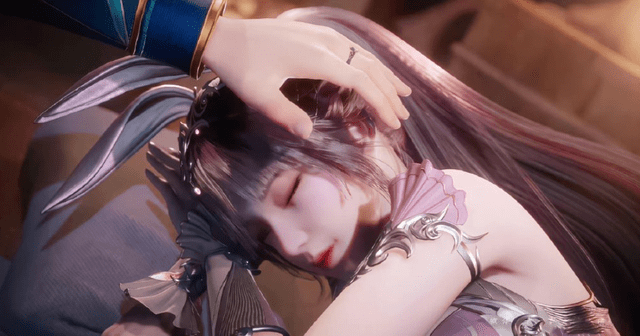 原创斗罗大陆小舞不同睡姿曝光唐三上演摸头杀画面太温馨了