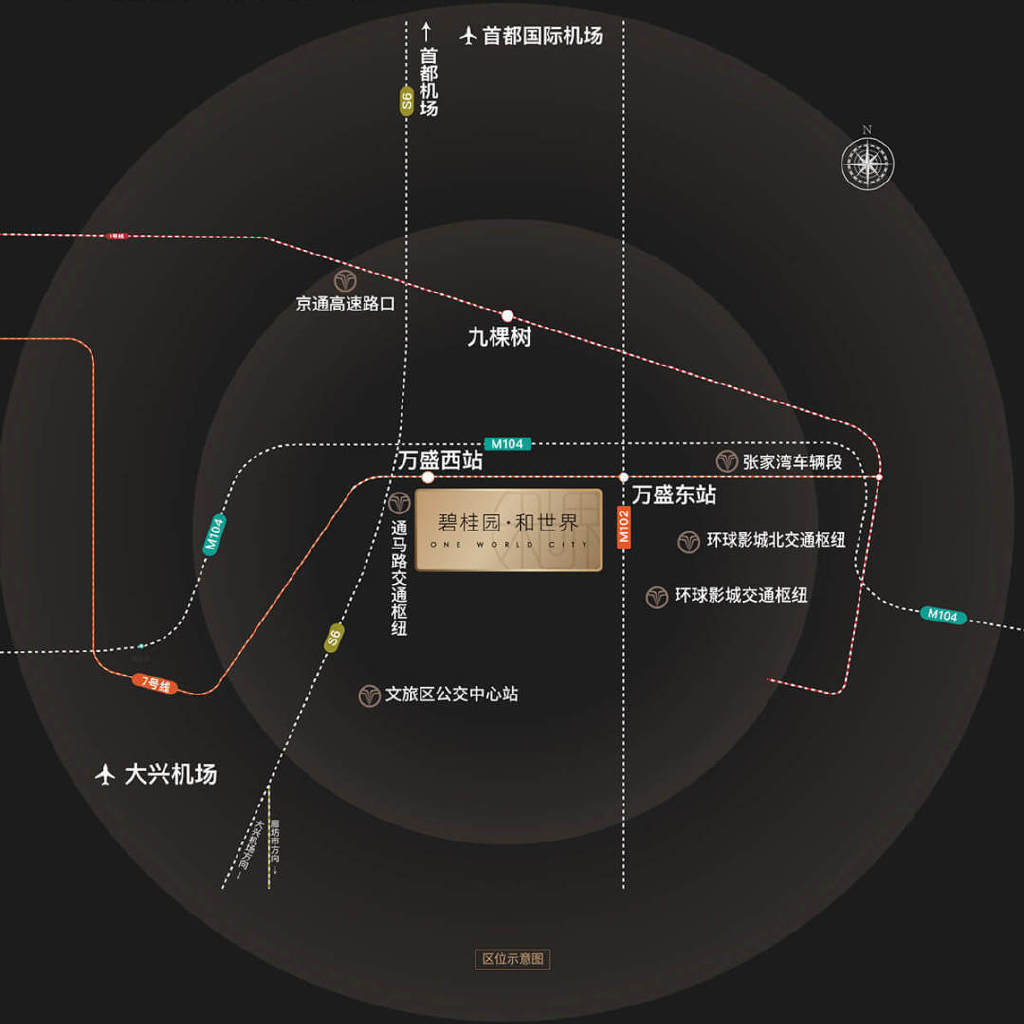 直線距離約600米,便捷交通出門即達;m104線(建設中),m102(規劃中),s6