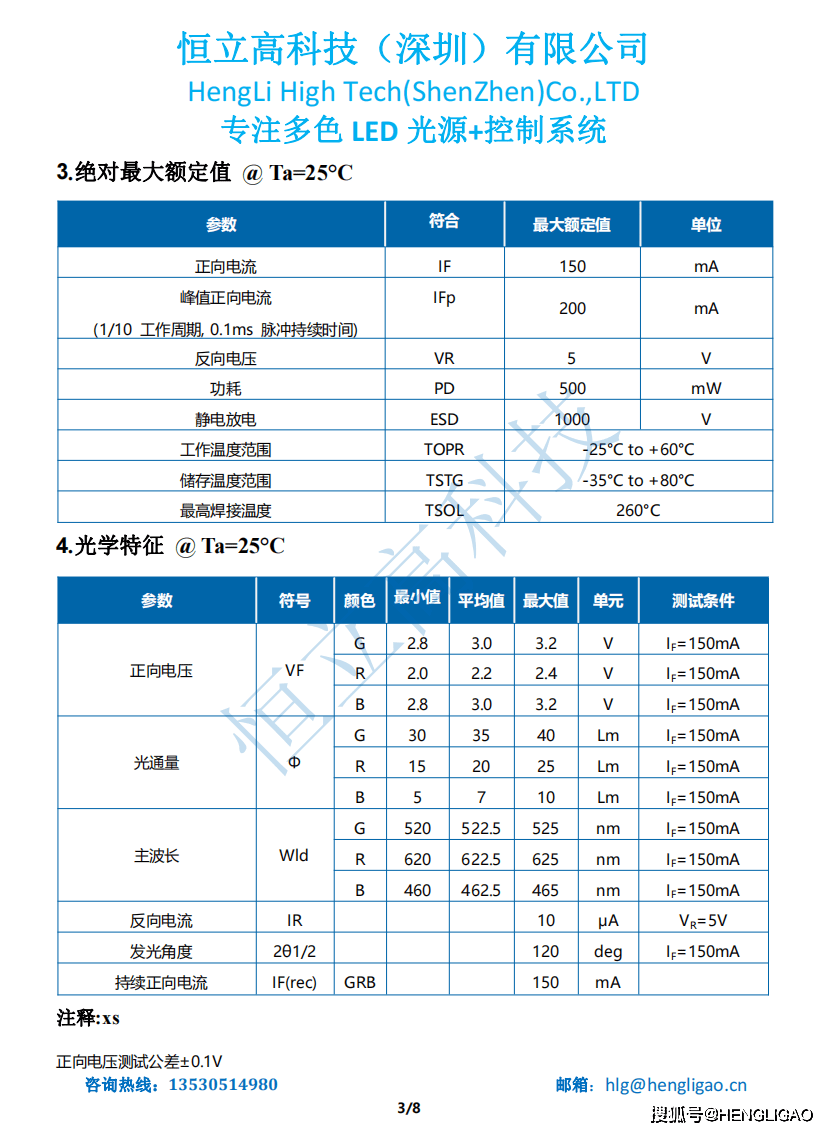 恒立高科技投光灯用贴片led3030灯珠功率15wemc支架3030rgb灯珠