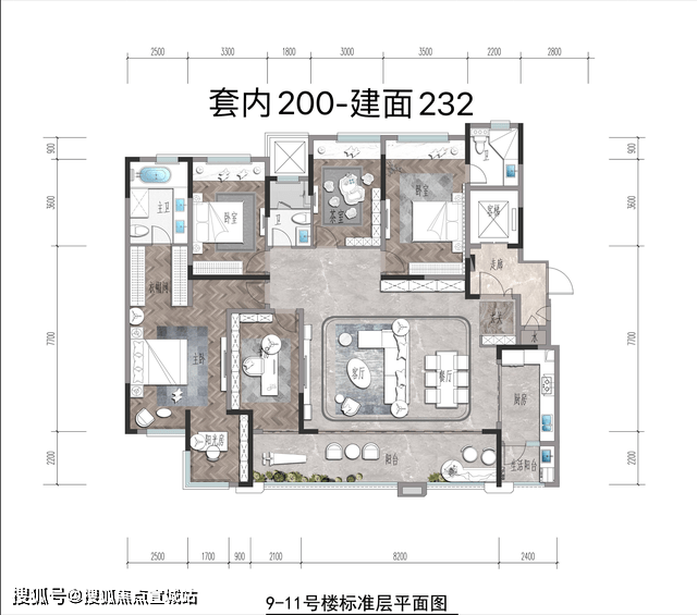 桥达千江樾户型图图片