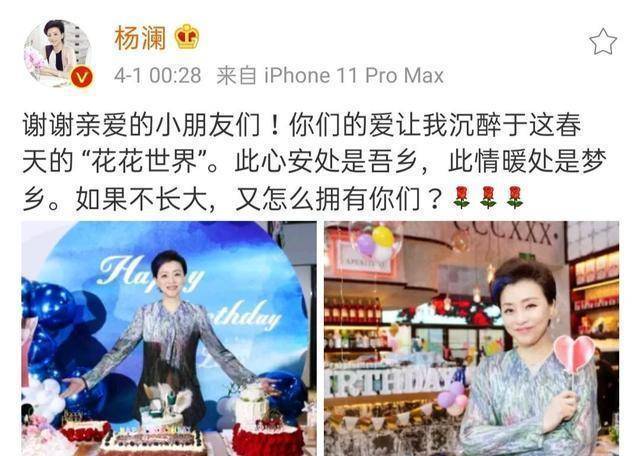 杨澜晒53岁庆生照气质出众二婚丈夫助她身价百亿