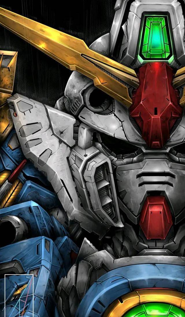 原创幻影高达飞翼高达exs高达帅气壁纸