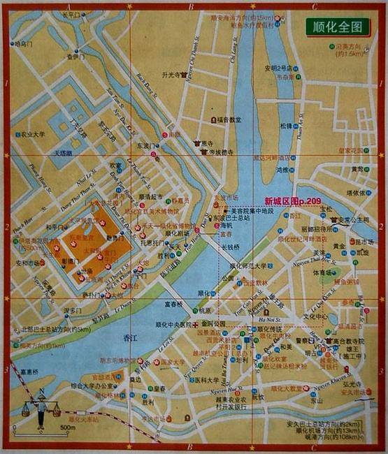 顺化地图事实上,春节攻势作战计划一点都不严谨,北越部队对各座城市