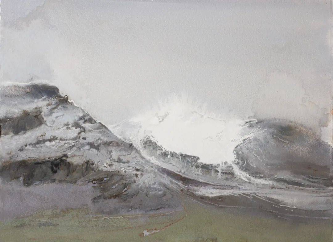 陆庆龙纸面水粉风景作品系列