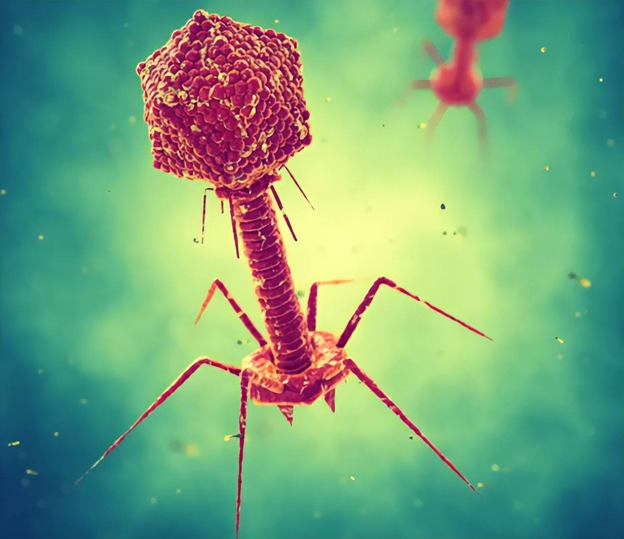 病菌杀手噬菌体是一种以感染细菌和古细菌的病毒,其特点是专门以细菌
