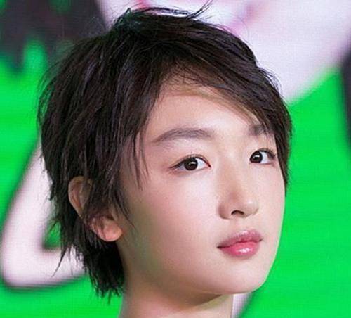 短头发的中国女明星图片
