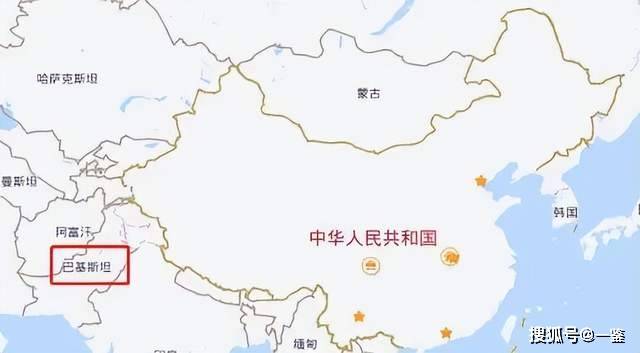 中国与巴基斯坦地图图片