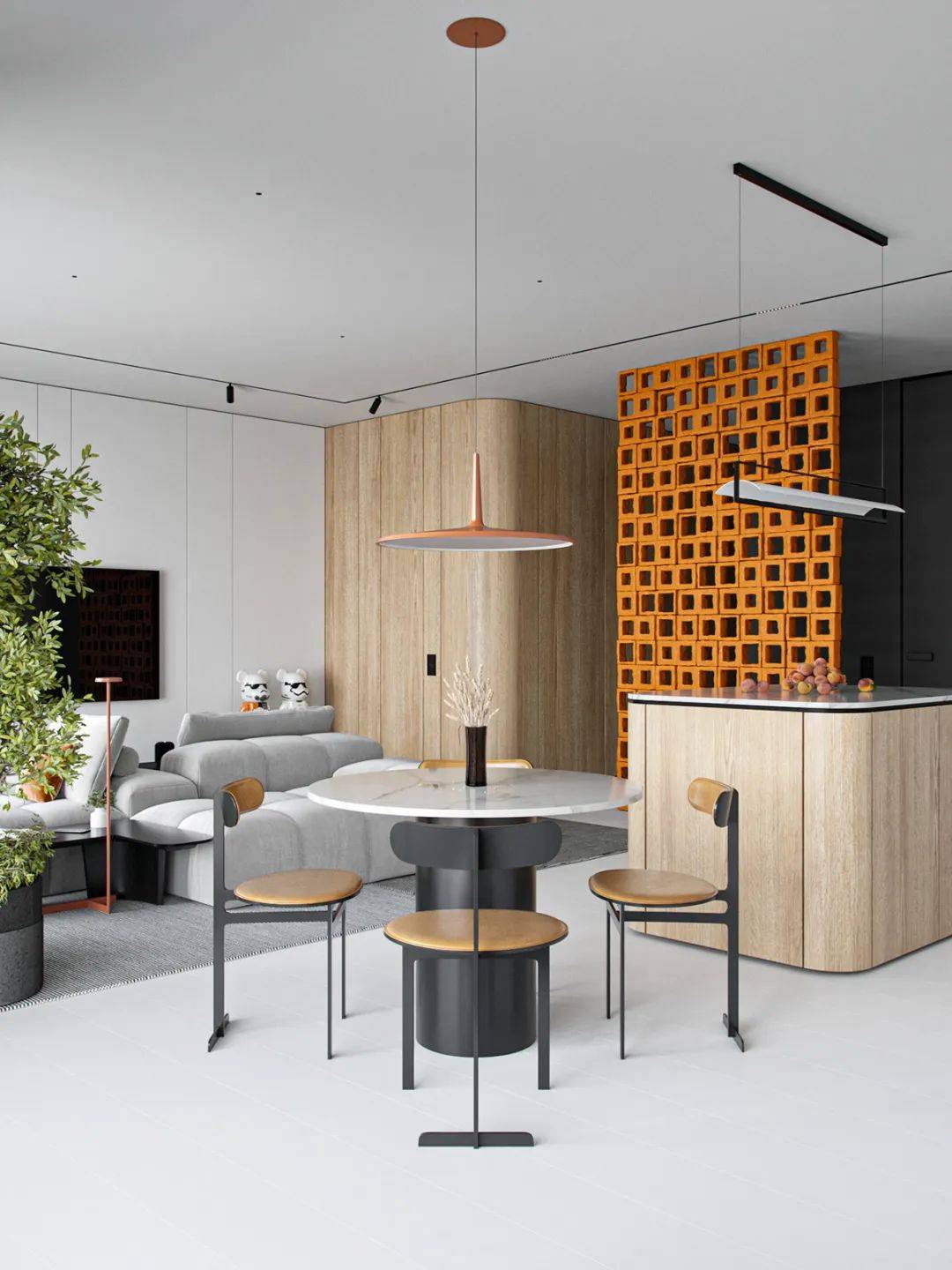 芜湖腾辉装饰爱马仕橙高级灰摩登又时尚