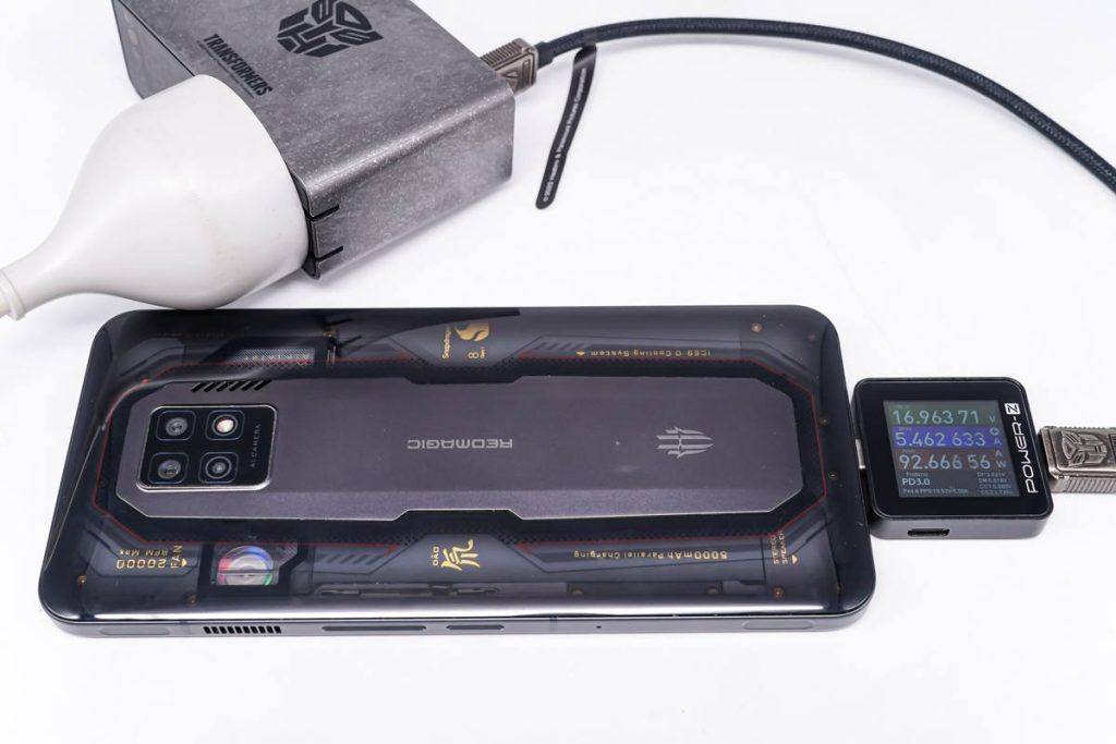 43v 5.47a 95.34w.测得usb-a口支持qc3.0,afc,fcp,scp快充协议.