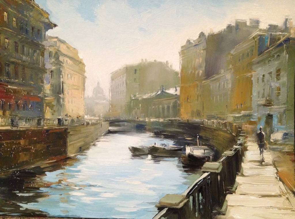 我爱我的列宁格勒圣彼得堡,城市油画|俄罗斯艺术家:巴格贝姆