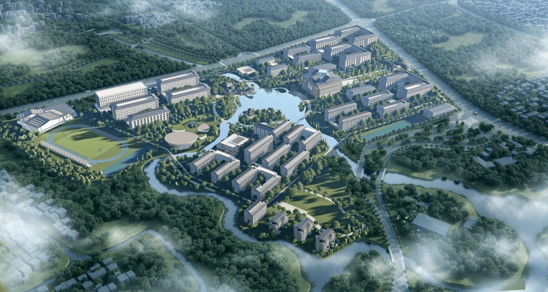 学校选址于苏州市吴中区临湖镇的太湖园博园,位于园博园东北角地块,总