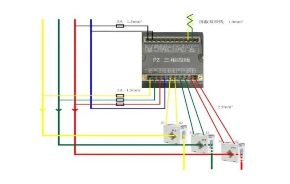 安科瑞amc,pz,acr系列电力仪表的如何正确接线?